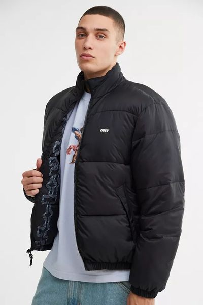 Obey Black Puffer Jacket